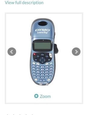 Dymo LetraTag Handheld Label Maker in Metallic Blue and Black